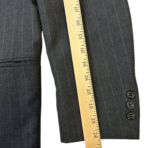 Pierre Balmain Paris Blazer St Tropez Grey Pinstripe Men's Blazer Jacket SZ R41 - Picture 11 of 16